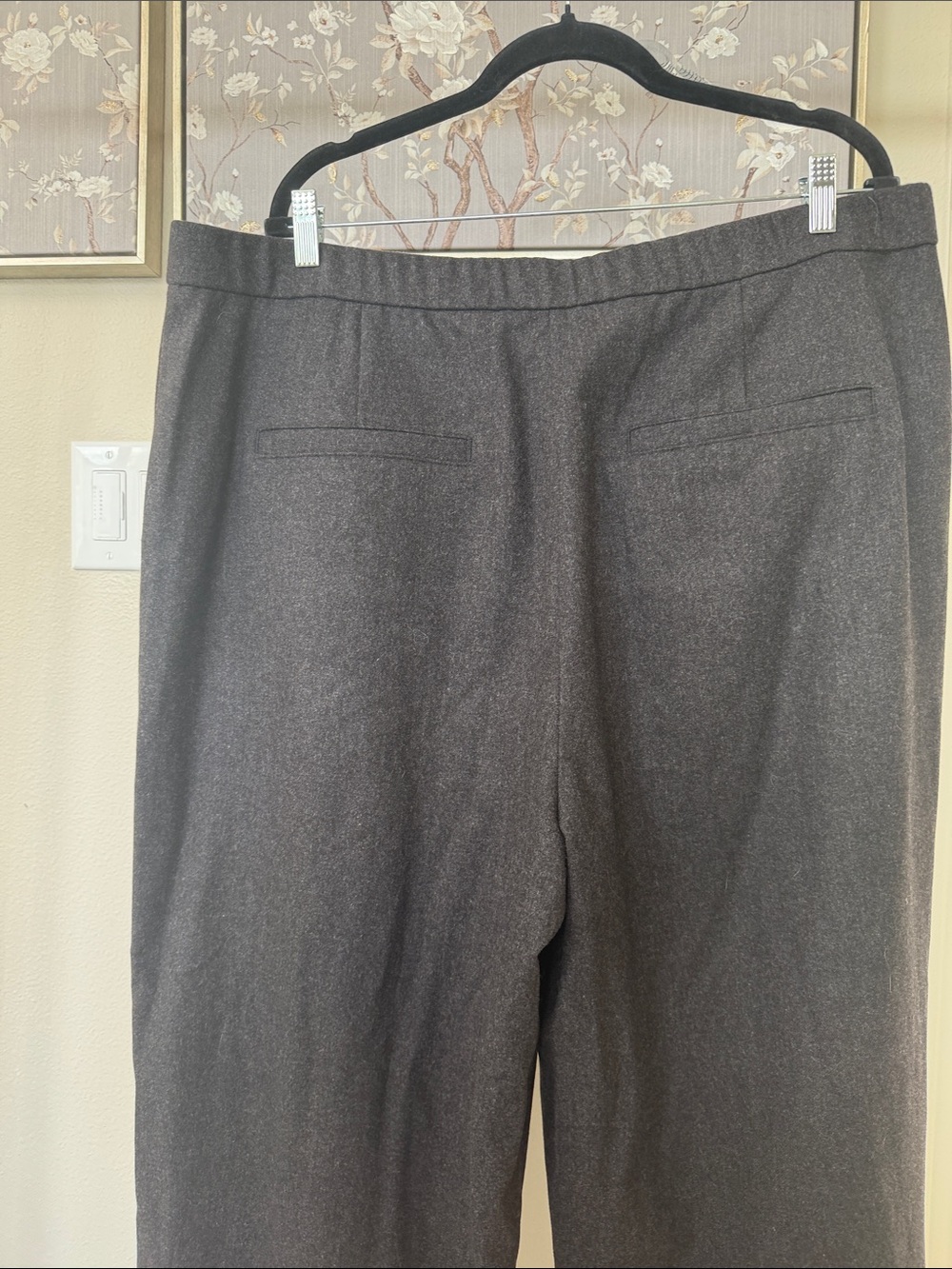 Eileen Fisher Wide-Leg Dress Pants in Dark Charcoal - Picture 4 of 7